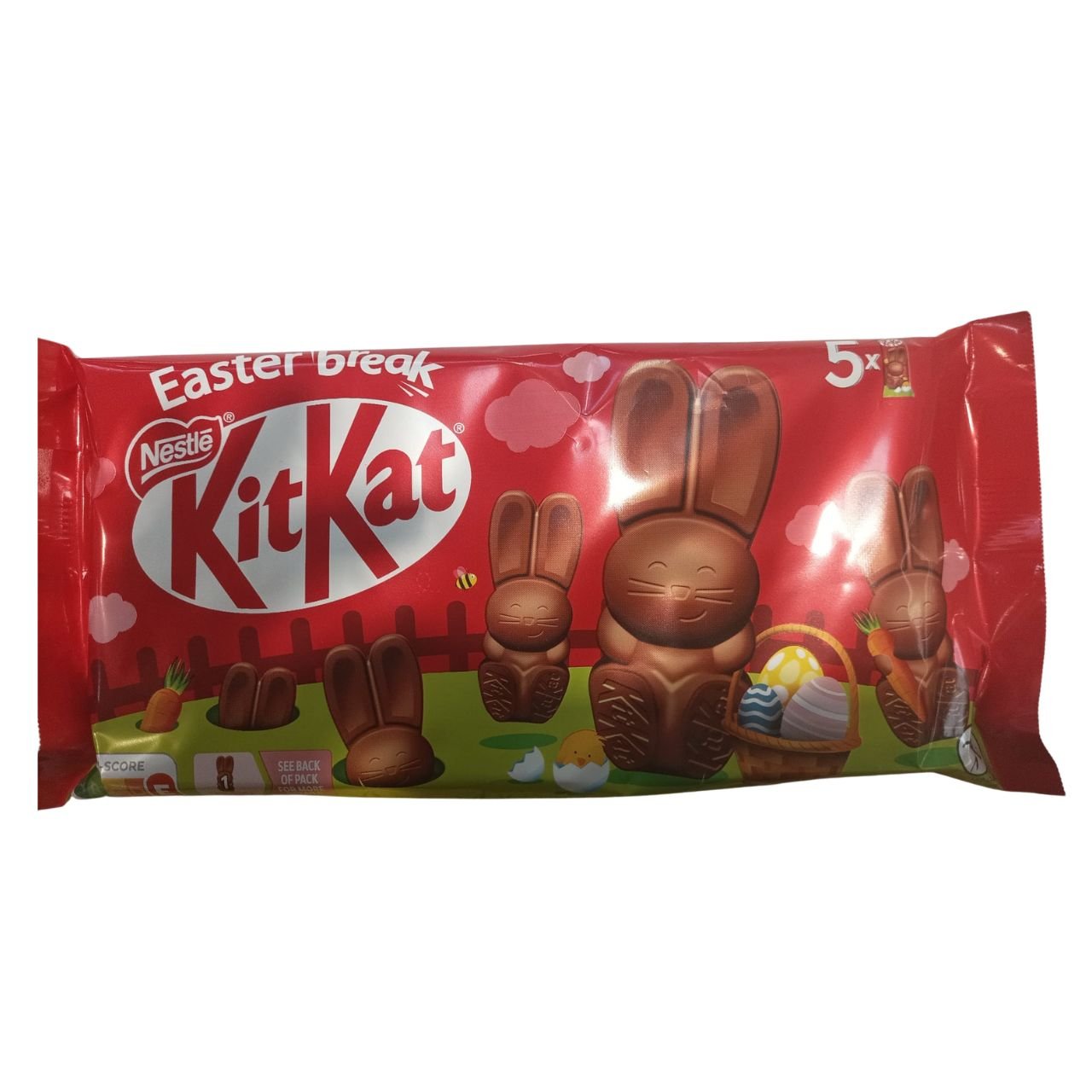Coelhos de Chocolate KitKat Nestlé 5 coelhos 145g