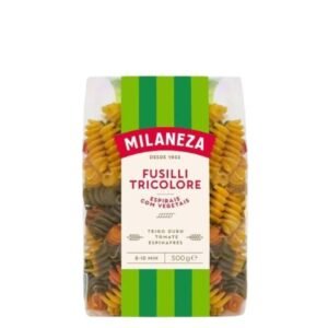 Massa Espirais Fusilli Tricolor MILANEZA 500 gr