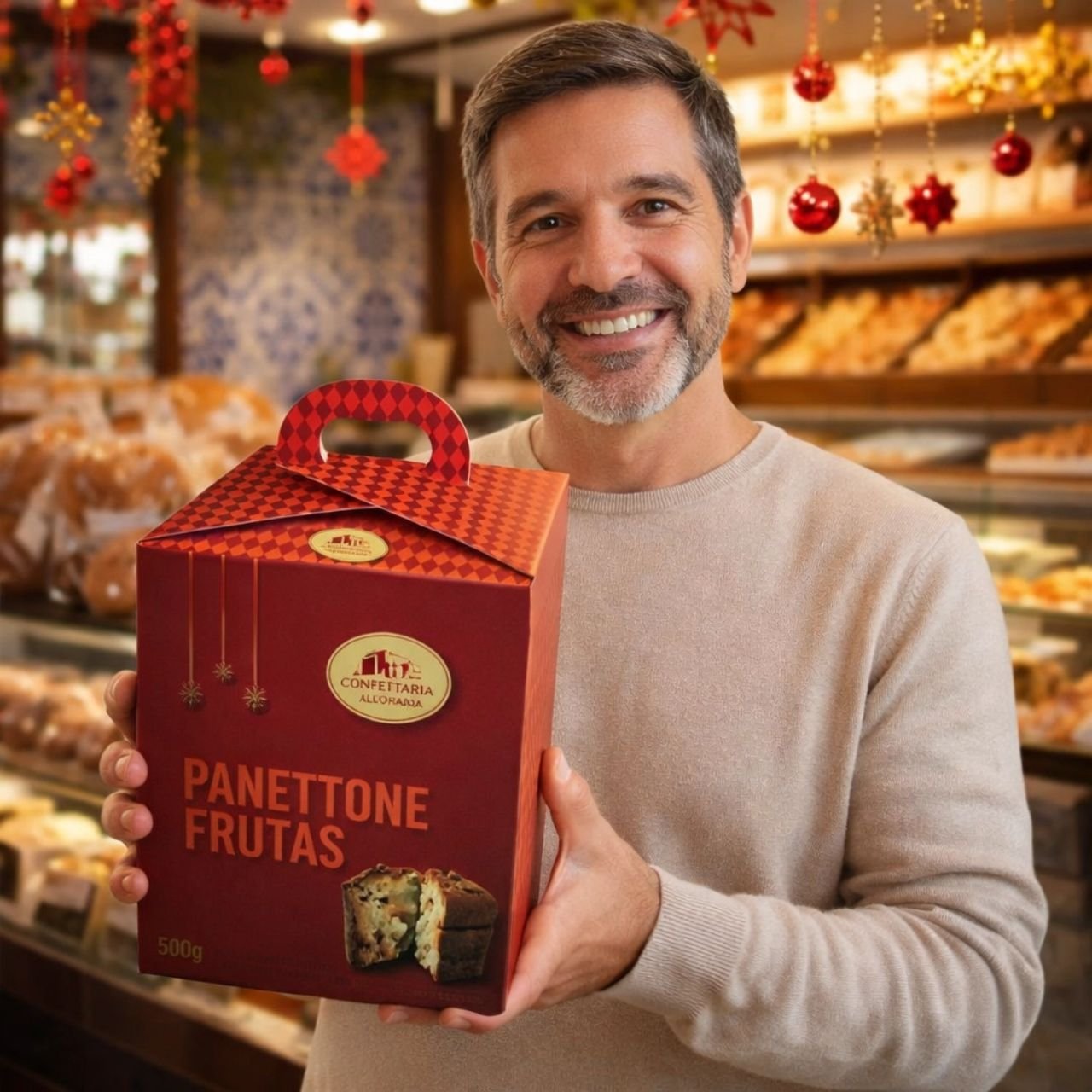 Panettone de Frutas Confeitaria Alvorada 500g - Image 3