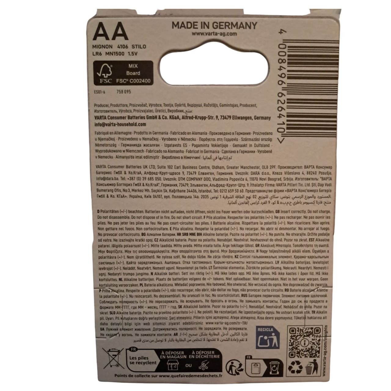 Pilhas Varta Energy 4 x 1,5V Alcalina - Image 3