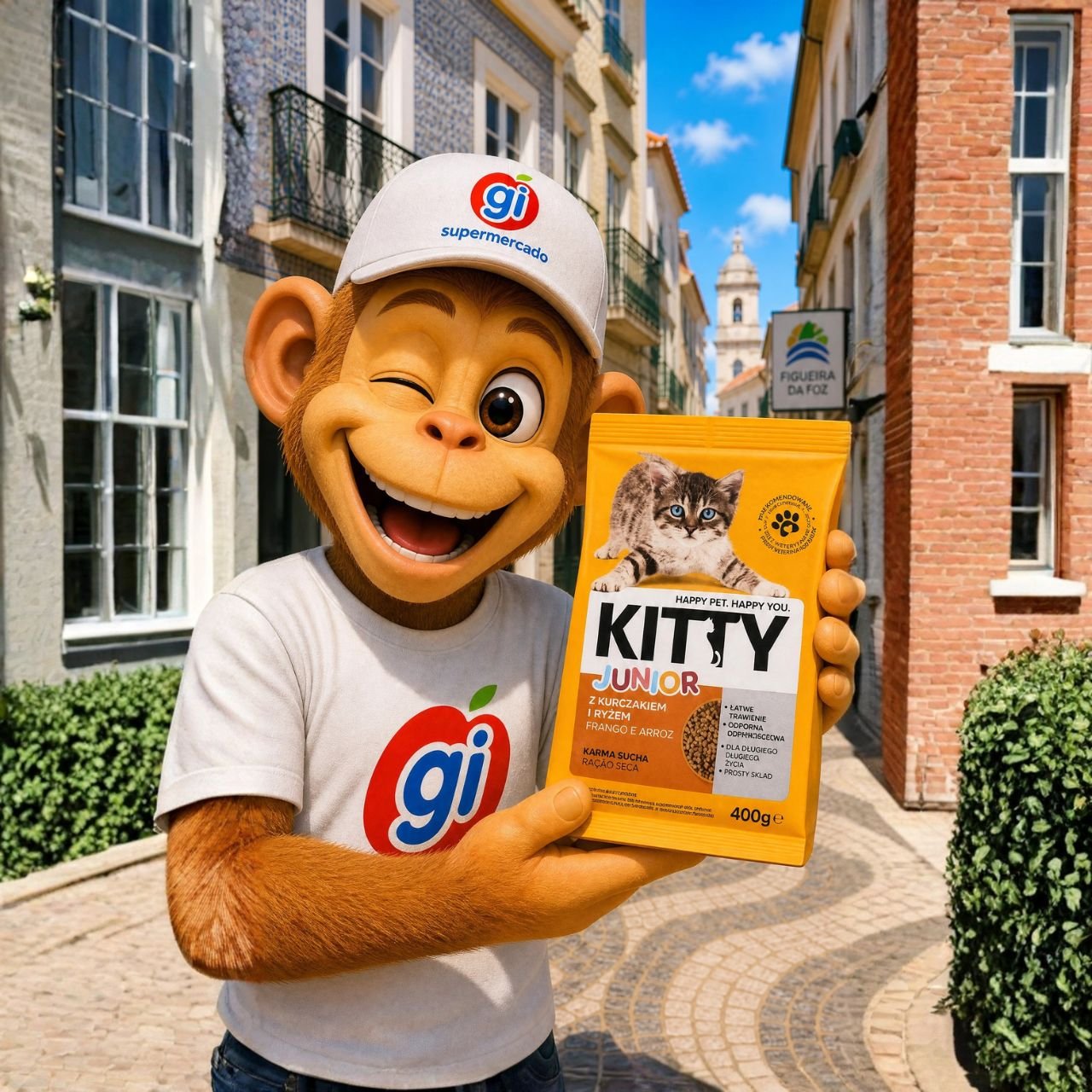 Ração Seca Gato Júnior Sabor Frango e Arroz Kitty 400g - Image 3